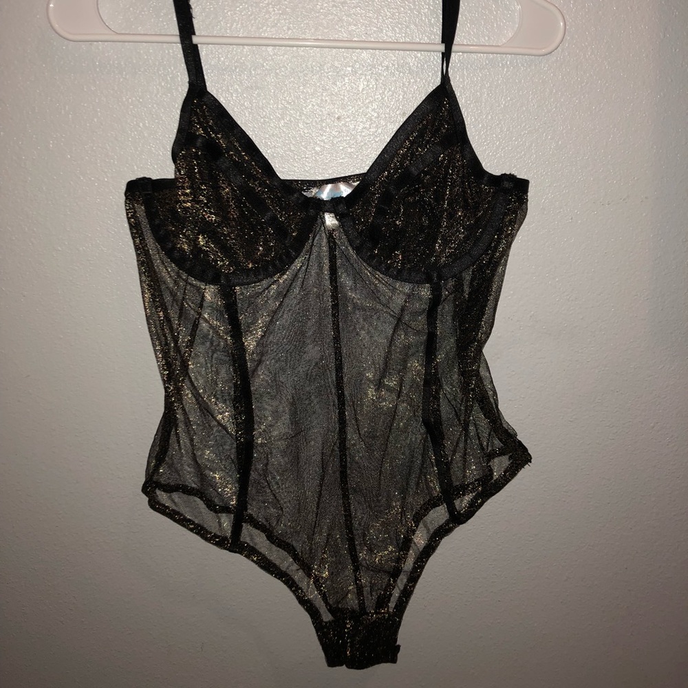 Sexy golden mesh body suit! - Picture 2 of 3